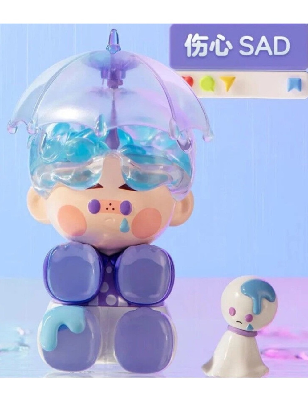 POP MART PINO JELLY How Are You Feeling Today [ Sad ] Mini Figure NEW